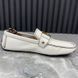 Monte Carlo Moccasins White Leather