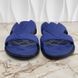 LV Oasis Mule Sandals Flip Flop Logo Embossed Monogram Blue Grained Leather