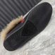 Ace Web Bee Embroidered Sneaker Black Fur Leather