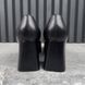 Horsebit Pumps Block Heels Black Leather