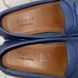 Double GG Interlocking Driving Moccasin Blue Leather