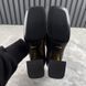 Horsebit Pumps Block Heels Black Leather