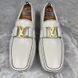 Monte Carlo Moccasins White Leather