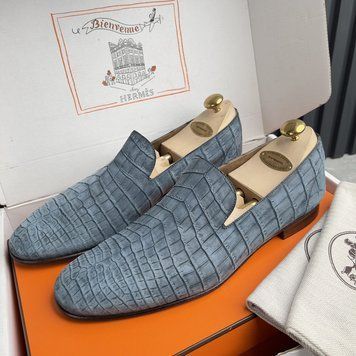 Loafers Dress Shoes Crocodile Alligator Skin Leather