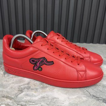 Luxembourg Sneakers Red Leather