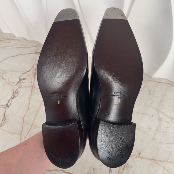 Derby Dress Wingtip Lace Up Patina Leather