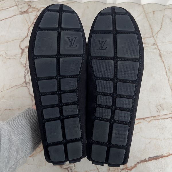 Shade Damier Penny Moccasin Blue Suede