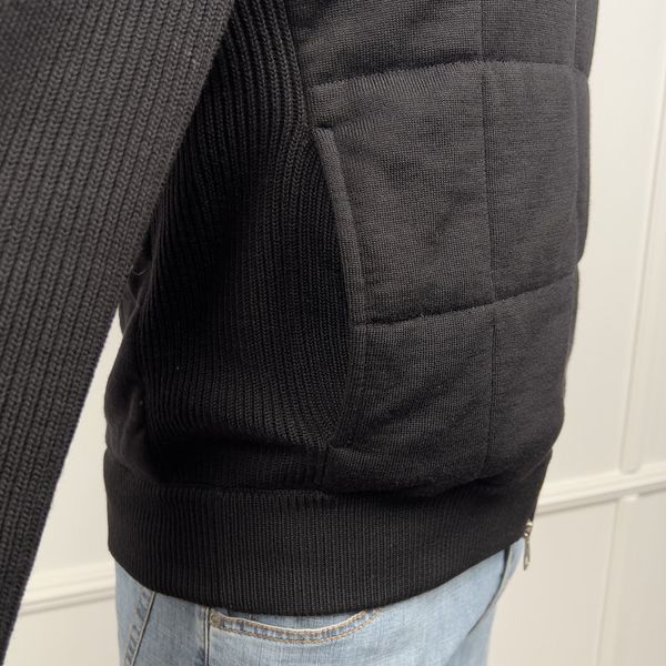 Circle Logo кардиган чорний в'язаний із вішалкою та пильником LVJACKET фото