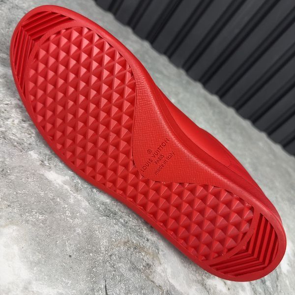 Luxembourg Sneakers Red Leather