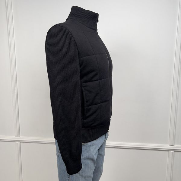 Circle Logo кардиган чорний в'язаний із вішалкою та пильником LVJACKET фото