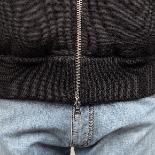Circle Logo кардиган чорний в'язаний із вішалкою та пильником LVJACKET фото
