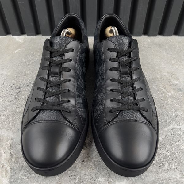Match Up Sneakers Damier Graphite Canvas Black Leather