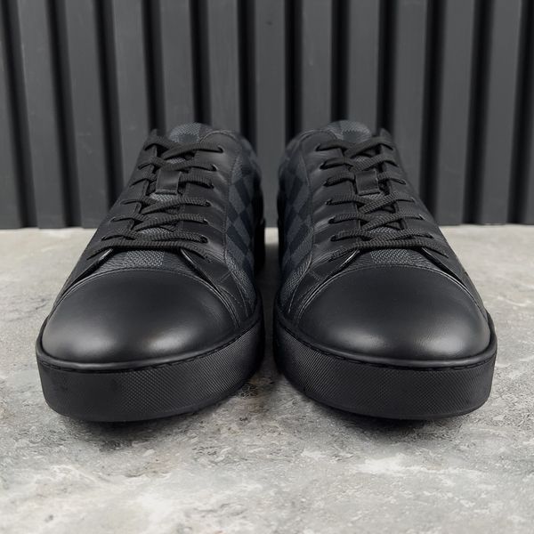 Match Up Sneakers Damier Graphite Canvas Black Leather