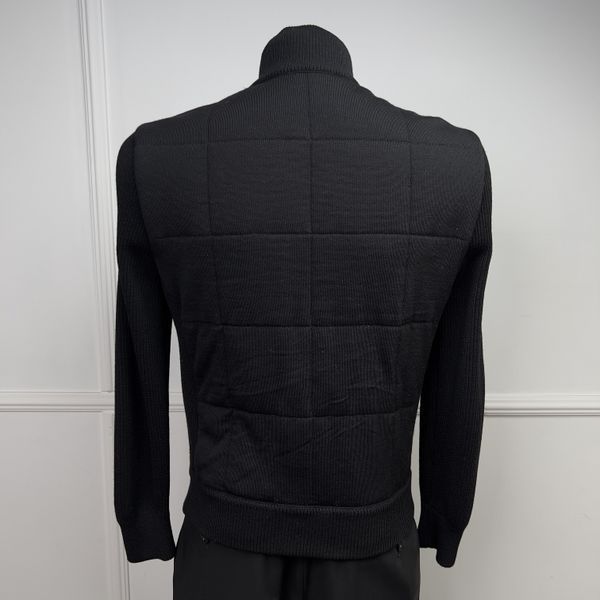 Circle Logo кардиган чорний в'язаний із вішалкою та пильником LVJACKET фото