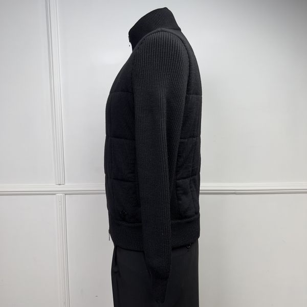 Circle Logo кардиган чорний в'язаний із вішалкою та пильником LVJACKET фото