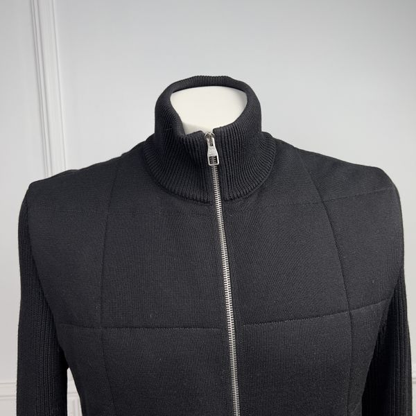 Circle Logo кардиган чорний в'язаний із вішалкою та пильником LVJACKET фото