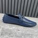 Hockenheim Moccasins Grained Blue Leather
