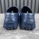 Hockenheim Moccasins Grained Blue Leather