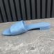 Revival Monogram Mules Sandal Flat Blue Leather