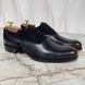 Oxfords Dress Shoes Strap Blue Brown Leather