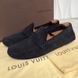 Shade Damier Penny Moccasin Blue Suede