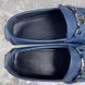 Hockenheim Moccasins Grained Blue Leather