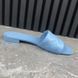 Revival Monogram Mules Sandal Flat Blue Leather