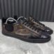 Slalom Monogram Sneakers Brown Leather