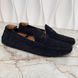 Shade Damier Penny Moccasin Blue Suede