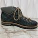 Hiking Boots Strap Green Grain Leather