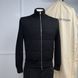Circle Logo кардиган чорний в'язаний із вішалкою та пильником LVJACKET фото 1