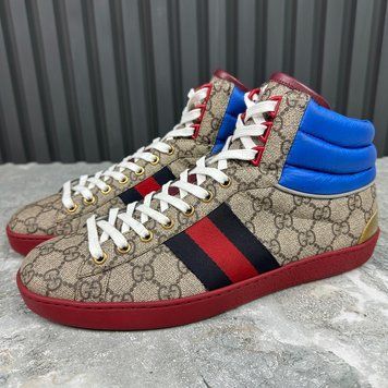 Ace Web High Sneakers Beige Supreme Canvas
