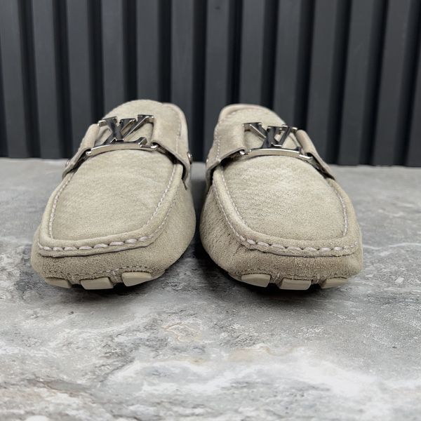 Hockenheim Moccasins Gray Damier Suede