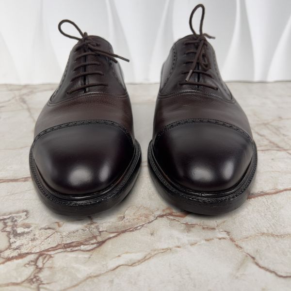 Chatham Dress Shoes Brogue Richelieu Cap Toe Perforated Dark Oak Calf Leather