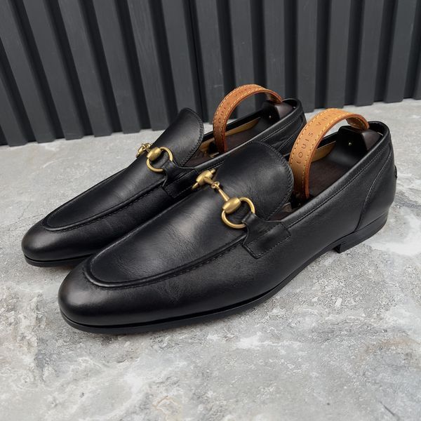 Jordaan Horsebit Loafers Black Leather