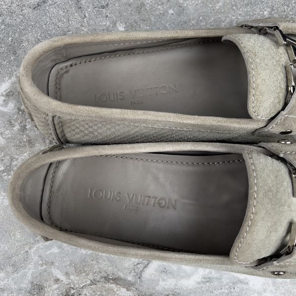 Hockenheim Moccasins Gray Damier Suede