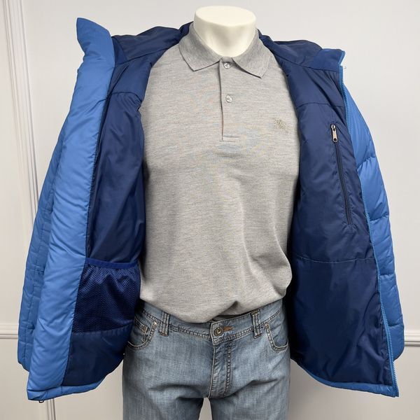 Fitz Roy Down Hoody Jacket Blue Size XS