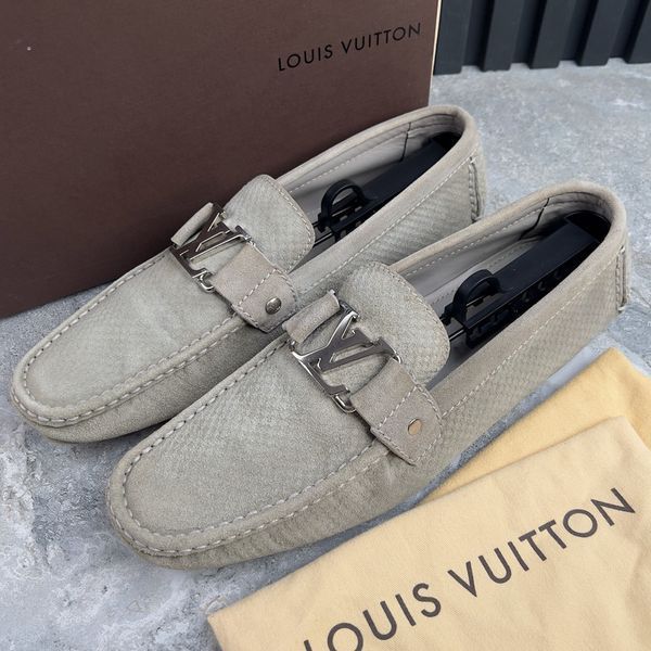 Hockenheim Moccasins Gray Damier Suede