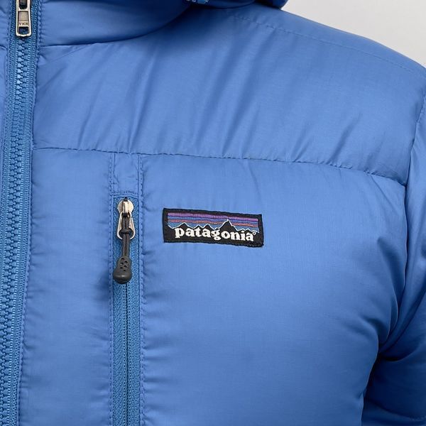 Fitz Roy Down Hoody Jacket Blue Size XS