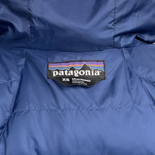 Fitz Roy Down Hoody Jacket Blue Size XS