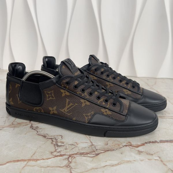 Slalom Sneaker Monogram Canvas Leather
