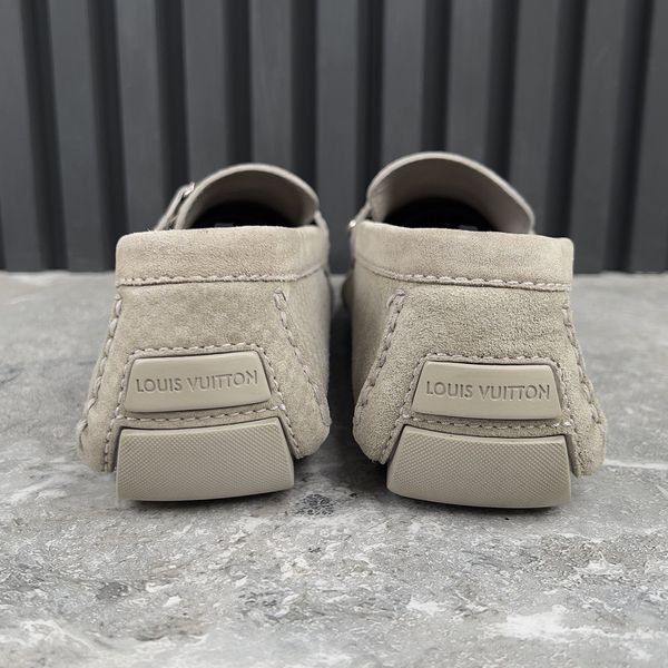 Hockenheim Moccasins Gray Damier Suede