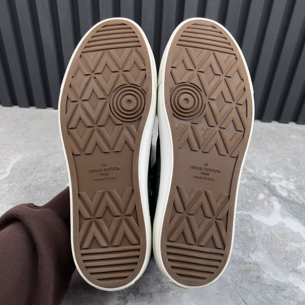 Tattoo Sneakers Logo Tartan Pattern Canvas Blue Navy Leather