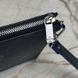 Nino GM Clutch Document Holder Black Blue Canvas Leather