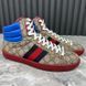 Ace Web High Sneakers Beige Supreme Canvas
