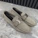 Hockenheim Moccasins Gray Damier Suede