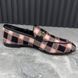 Jordaan Horsebit Loafers Black Pink Plaid Check Tweed