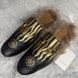 Princetown Horsebit Fur Mule Black Leather
