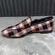 Jordaan Horsebit Loafers Black Pink Plaid Check Tweed