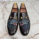 Brixton Horsebit Wolf Applique Loafers Brown Leather